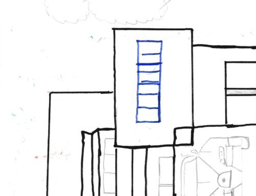 2 floor house with bugatti car