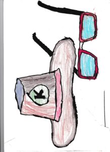hat with sunglases 